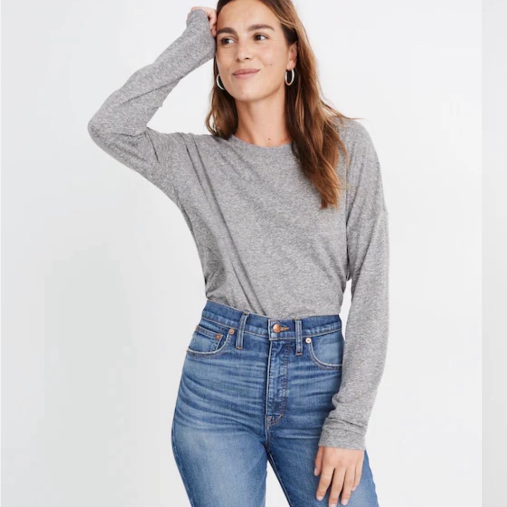 Madewell Rivet & Thread Ex-Boyfriend Long-Sleeve Tee XS EUC